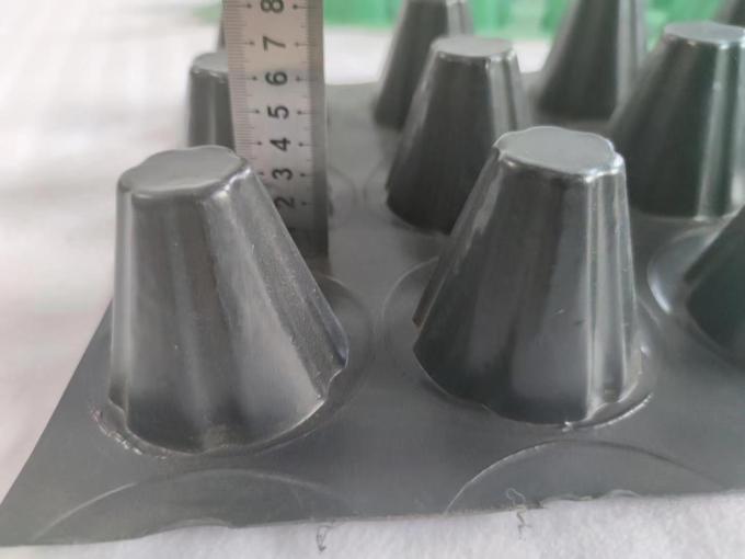 Plastic Dimpled Foundation Membrane for Waterproofing and Drainage System Installation 7