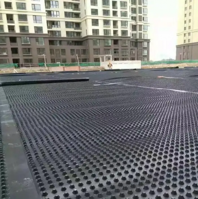 Rectangle Waterproof HDPE Drainage Board Dimple Membrane Drain Mat for Green Roof 5