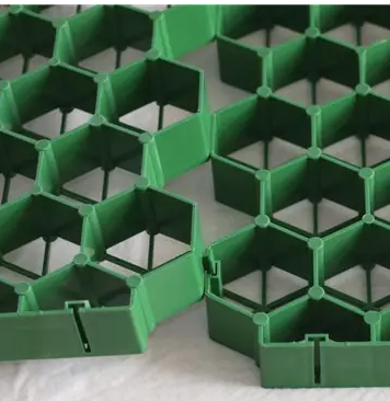 Vehicle and Pedestrian Traffic Stabilized with Plastic Grass Grid Core Landscape 7