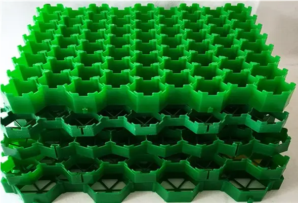 Vehicle and Pedestrian Traffic Stabilized with Plastic Grass Grid Core Landscape 5