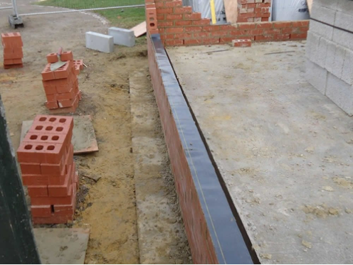 Black Embossed Polythene Damp Proof Course for Wall Hotel Construction Waterproof 6